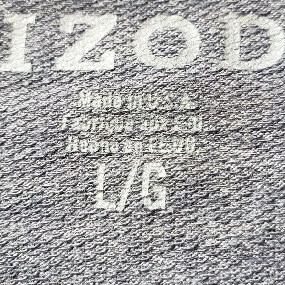 🔺️Izod Light Gray Open Front Sleeveless Cardigan Large - Picture 9 of 10